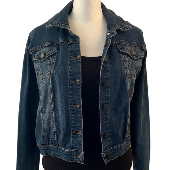 Refuge Medium/Dark Wash Jean Jacket  Size Medium - Picture 5 of 11